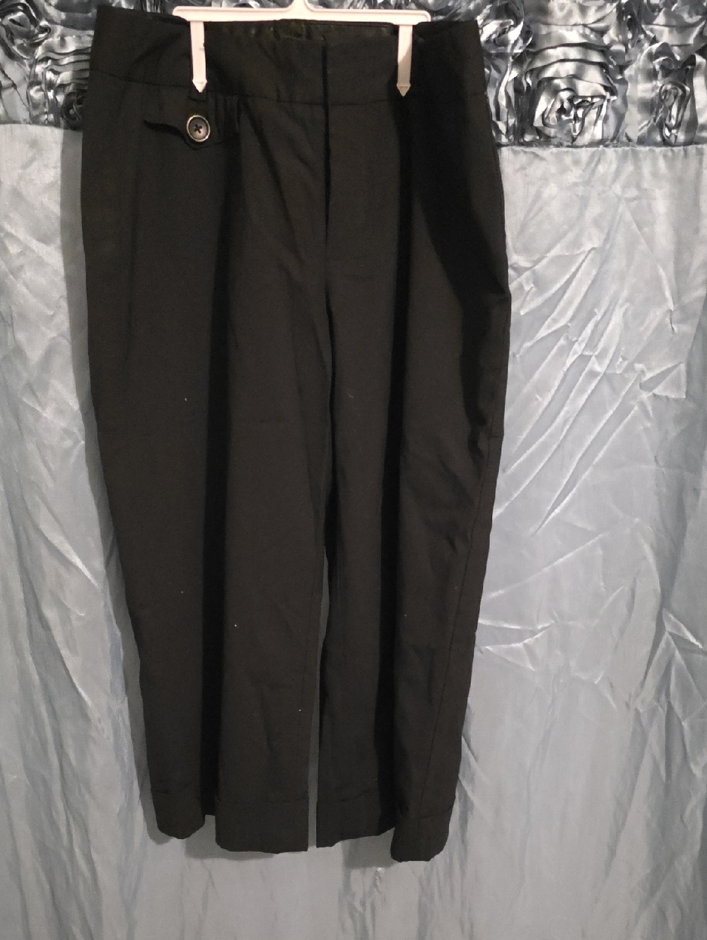 Banana Republic Black Dress Pants with Button Detail